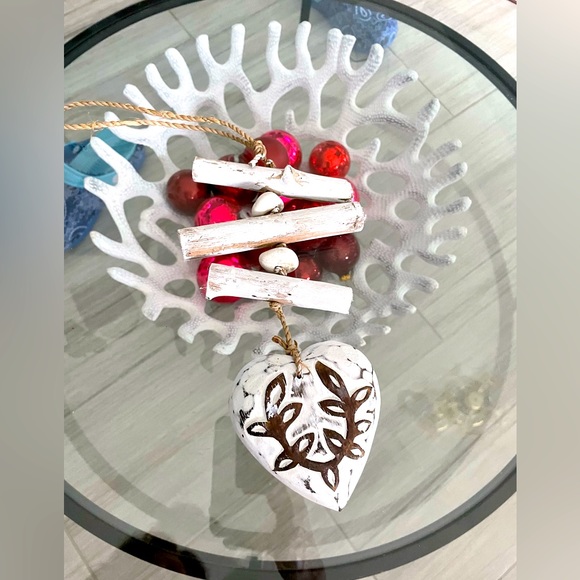 Other - Hanging wooden heart w driftwood